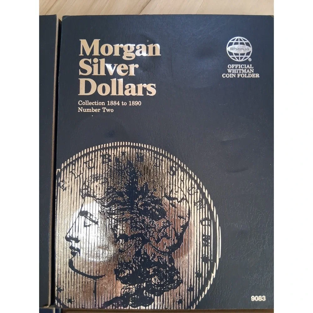Set of 6 - Whitman Morgan Silver Dollars Coin Folders . No Coins